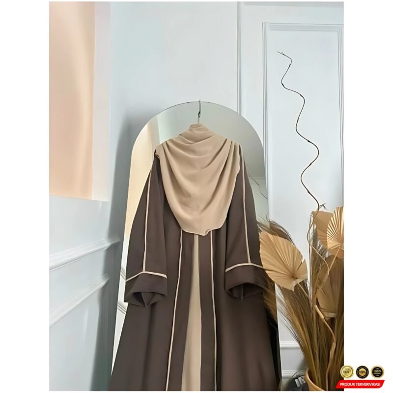 Abaya Turkiye Syar'i Maxi Dress Fashion Muslimah - Gambar 7