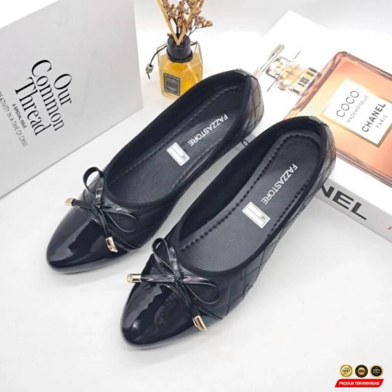 Sepatu Flatshoes Wanita Karet