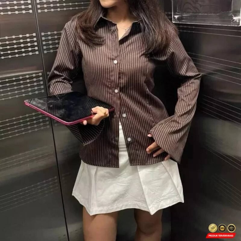 Kemeja Stripe Shirt Kemeja