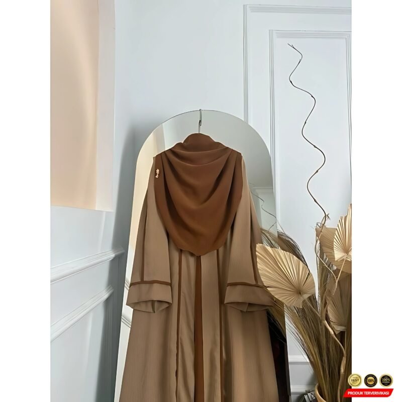 Abaya Turkiye Syar'i Maxi Dress Fashion Muslimah - Gambar 6
