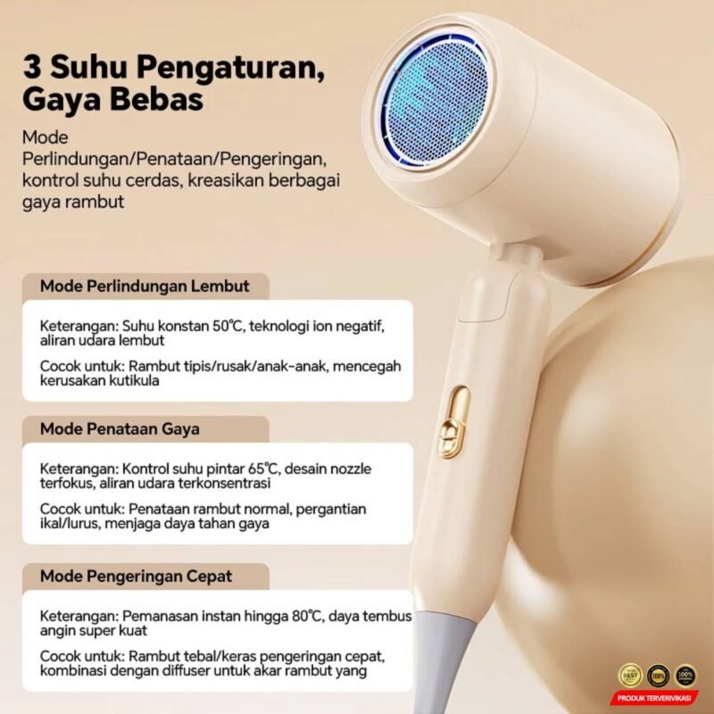 HairDryer Strong Portable Hair