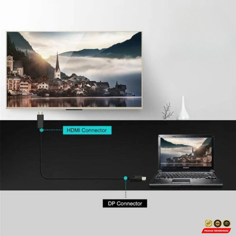 DisplayPort To HDTV-1.8meter Converter adapter - Gambar 8