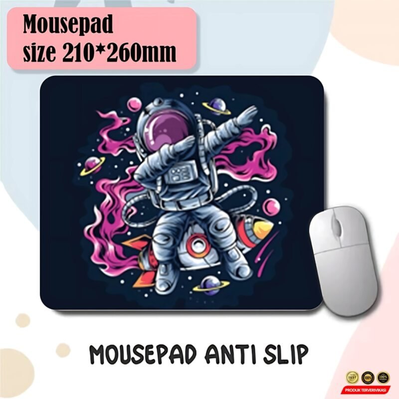 Mousepad Cartoon Gaming DeskPad- Astronot Luar Angkasa - Gambar 3