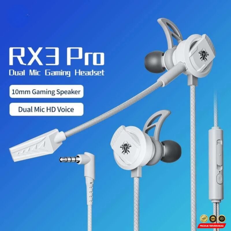 Earphone Extended Microphone Headset RX3 Pro