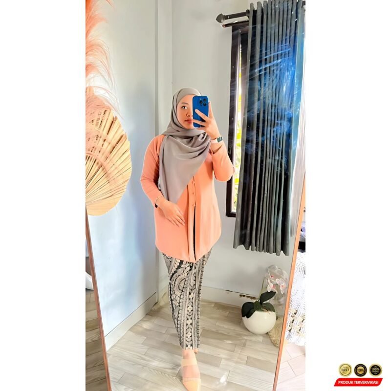 Kebaya Muslim Modern Panjang Hijab - Gambar 5