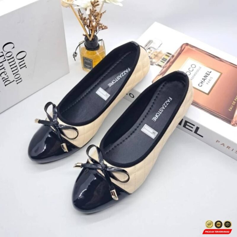 Sepatu Flatshoes Wanita Karet
