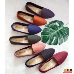 Sepatu Flat Model Lidah Rajut GEGE