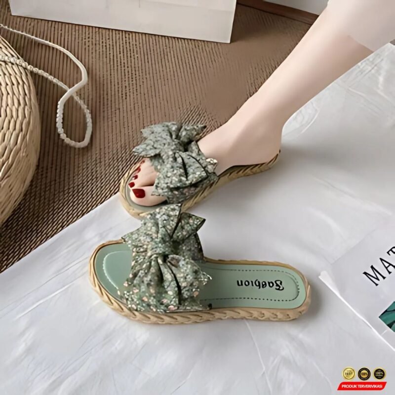 Sandal Jelly Wanita Penpr - Slip On Flatshoes Cantik Kupu Bunga Terbaru 2025 - Gambar 7
