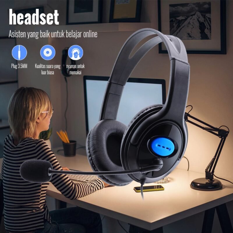 Headphone Gaming Bando – Suara Stereo Bass