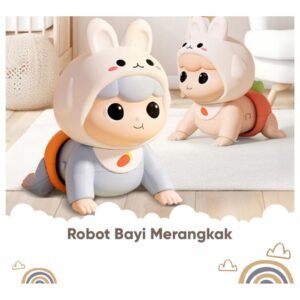 Mainan Bayi Elektrik Merangkak - Musikal Interaktif