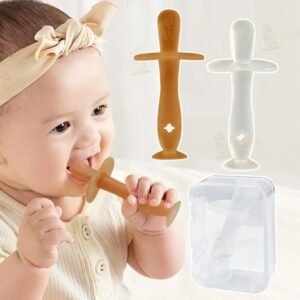 Silikon Teether Bayi Model Tongkat