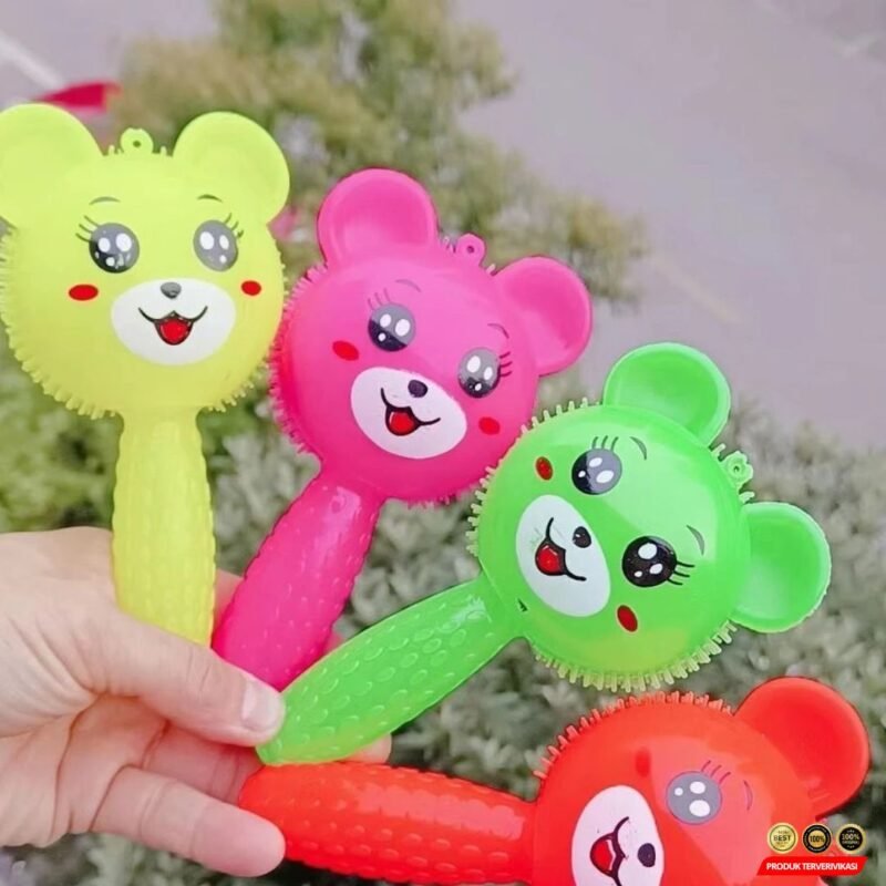 Mainan Pencet Rubber Stick dengan Lampu & Suara