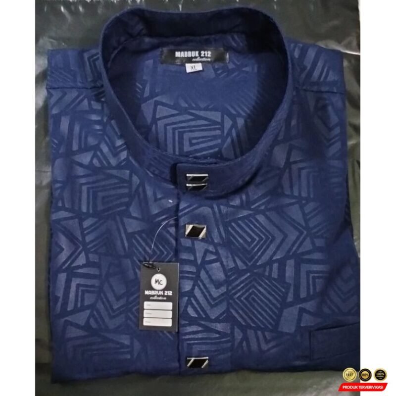 Kemeja Koko Emboss Pria