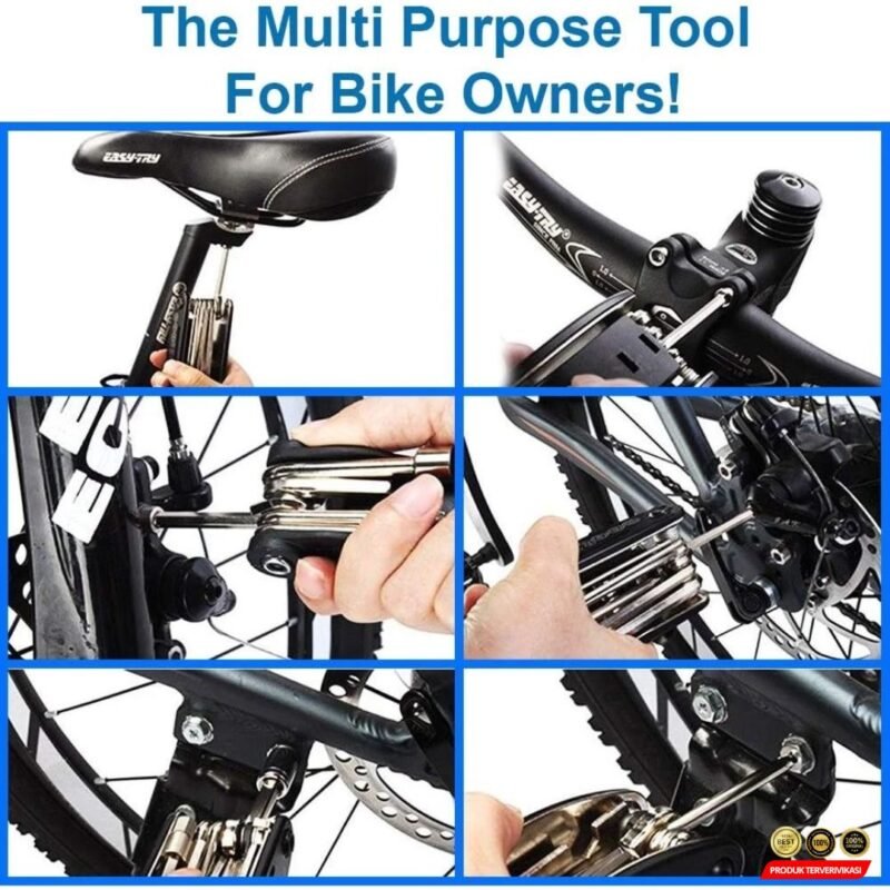 Toolkit Sepeda Alat Servis Sepeda Lipat & MTB Multifungsi