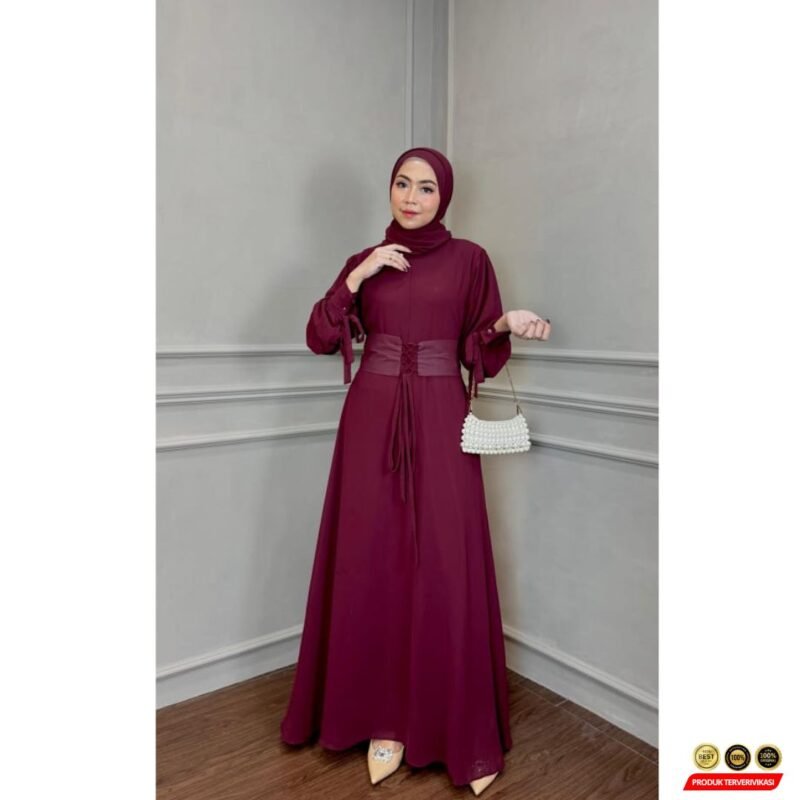 Dress Aluna Gamis Syar’i Simple Elegan - cocok Acara Formal.