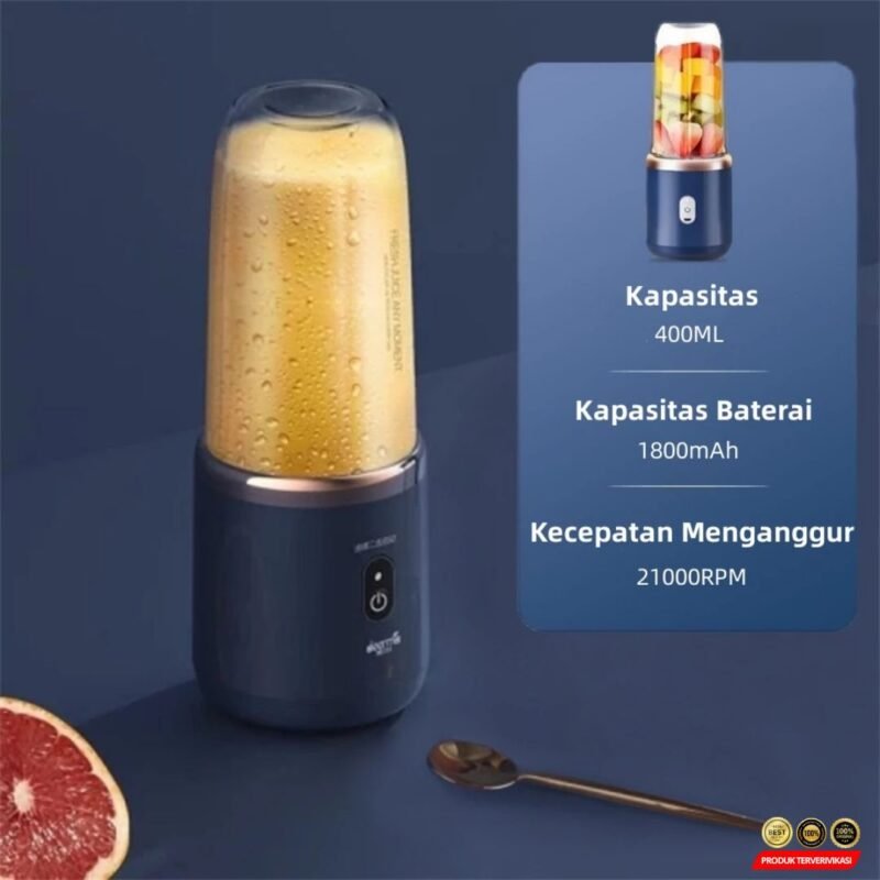 Blender Kapsul ZZB6 Juicer Mini 400ML USB, Praktis untuk Jus Buah - Gambar 10