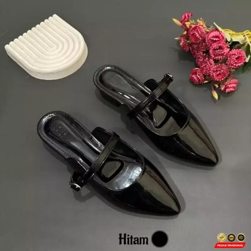 Sandals Wanita Glossy Model Mary Jane