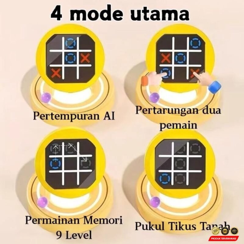 Tic Tac Toe Konsol permainan / Memori Game Whack A Mole - Gambar 8
