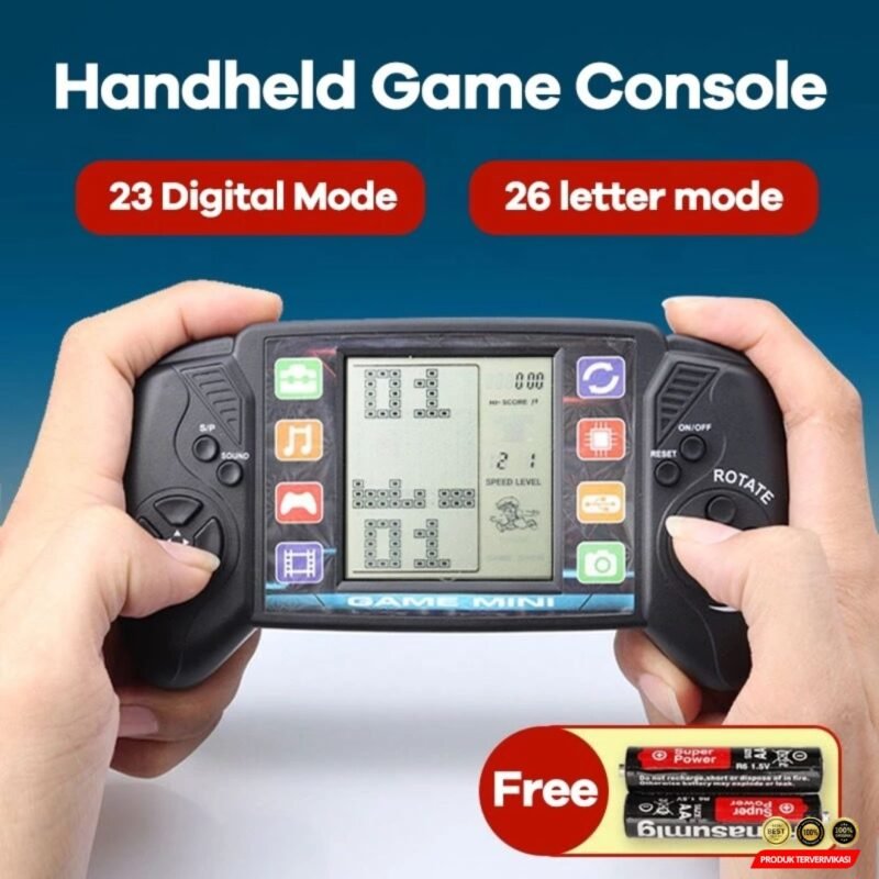 Mini Gameboy 3.5 Inci Mainan Anak Brics Game Tetris Game Gamebot Balok - Gambar 8