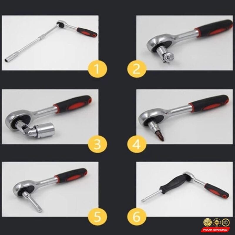 Set Kunci Sock Heavy Duty Toolkit Pas Ring Motor Mobil