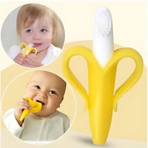Gigitan Bayi Silikon Bentuk Pisang Banana Teether