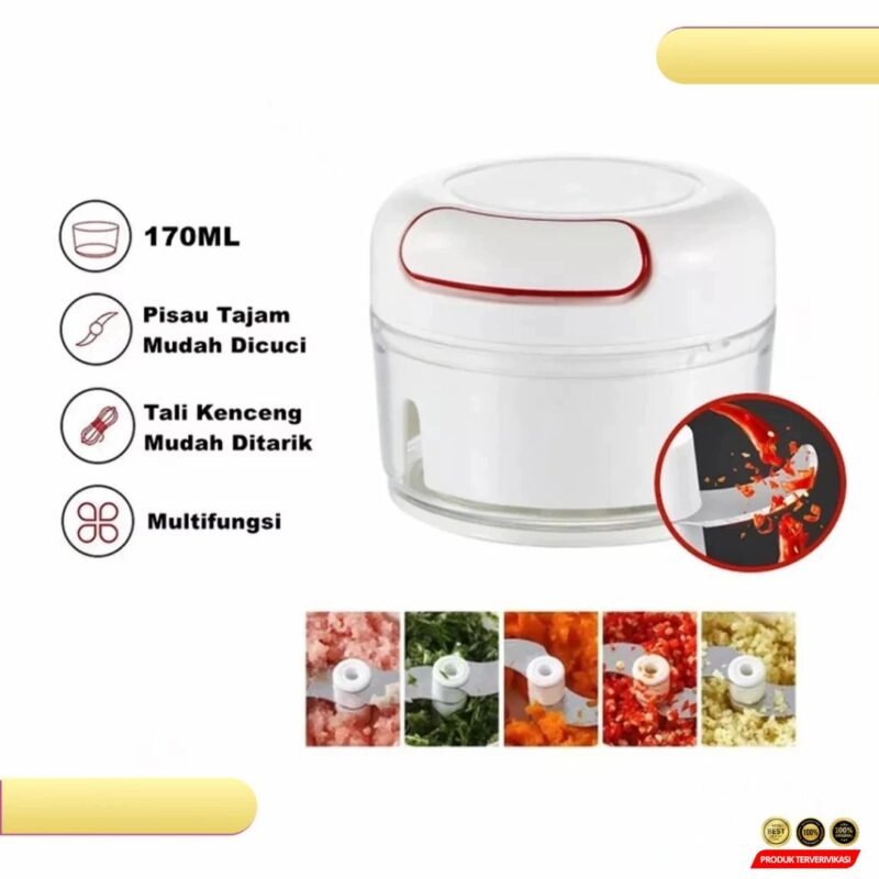Mini Chopper Manual Blender Tarik Penghalus & Pencacah Bumbu Praktis - Gambar 7