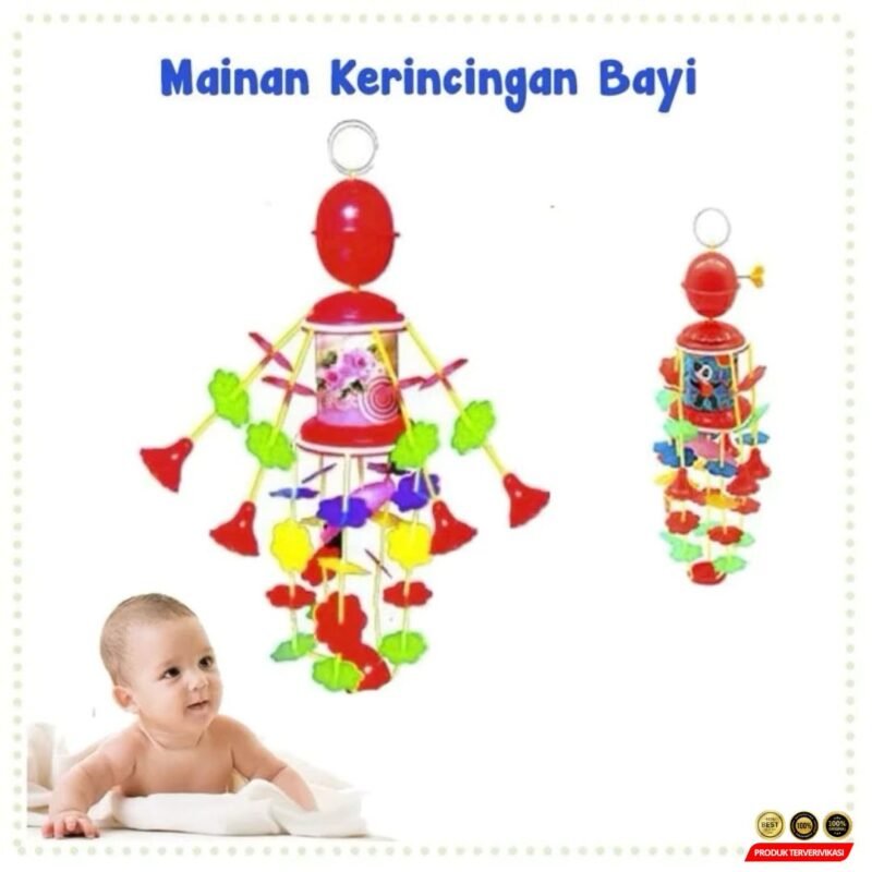 Mainan Gantung Musik Bayi - Putar & Krincingan