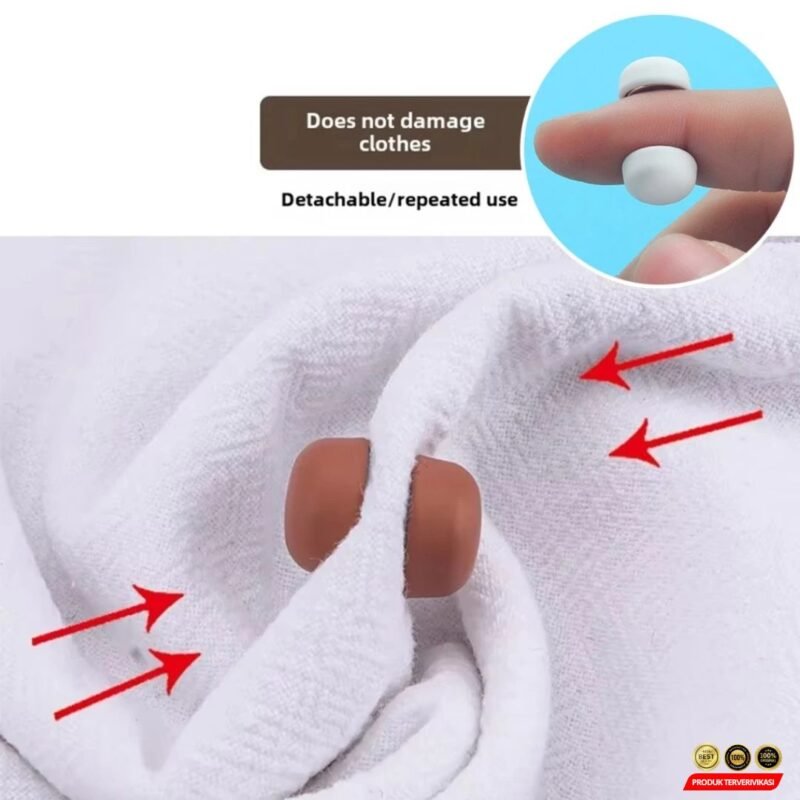 Bros Magnet Jilbab Anti Slip | Klip Hijab Stylish & Praktis Tanpa Jarum - Gambar 10
