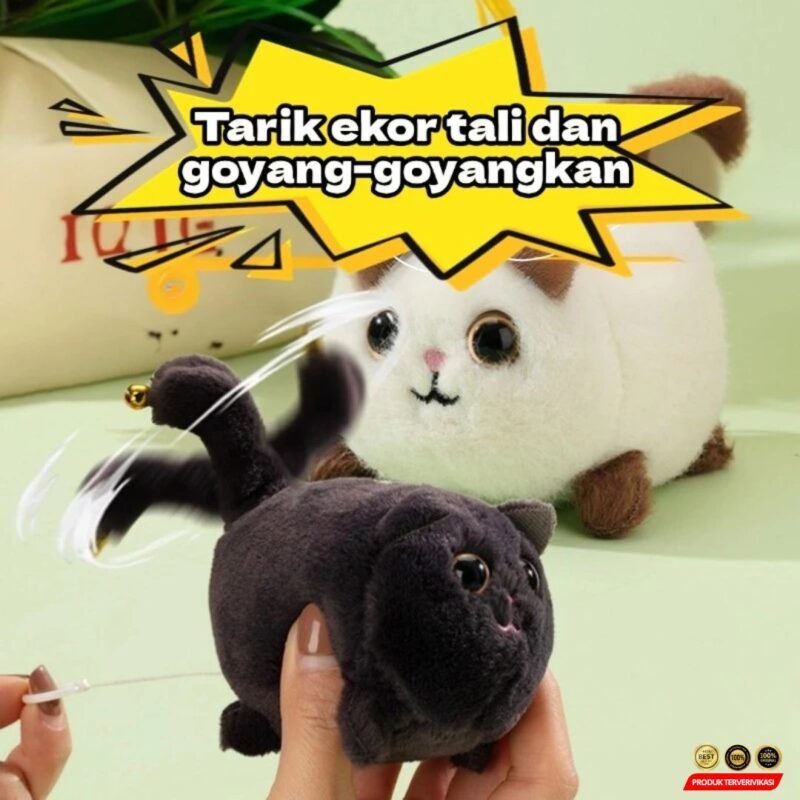 Mainan Gantung Kucing Lucu Boneka Bergerak