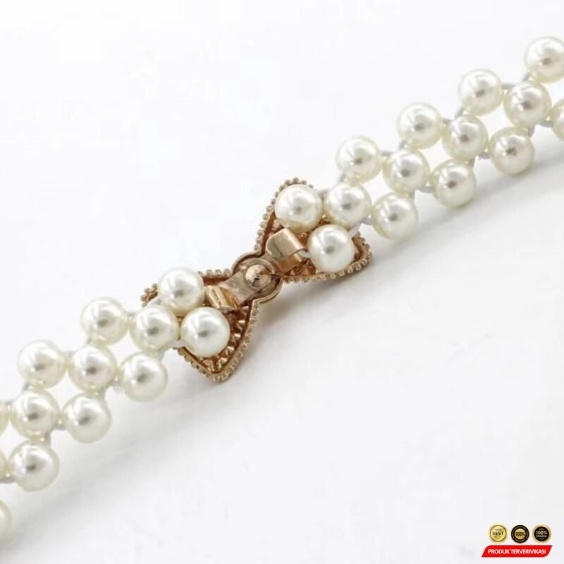 Ikat Pinggang Wanita Mutiara Full Sabuk Elegan untuk Gaun & Kebaya Modern - Gambar 8
