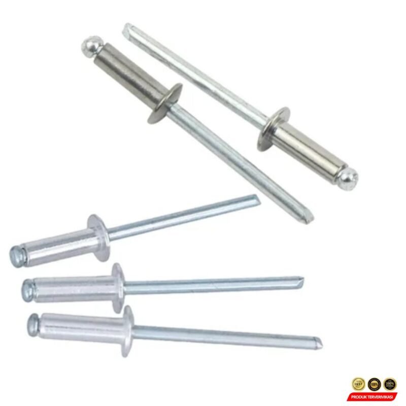 Paku Ripet Aluminium untuk Baja Ringan  – 10 PCS Rivet 4x11 mm - Image 4