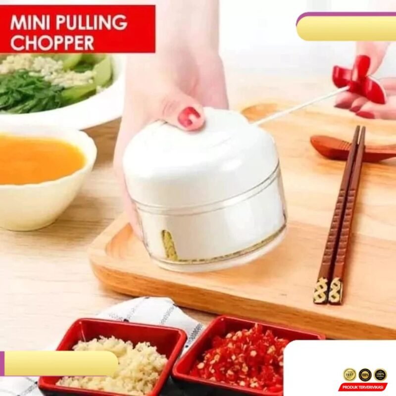 Mini Chopper Manual Blender Tarik Penghalus & Pencacah Bumbu Praktis - Gambar 4