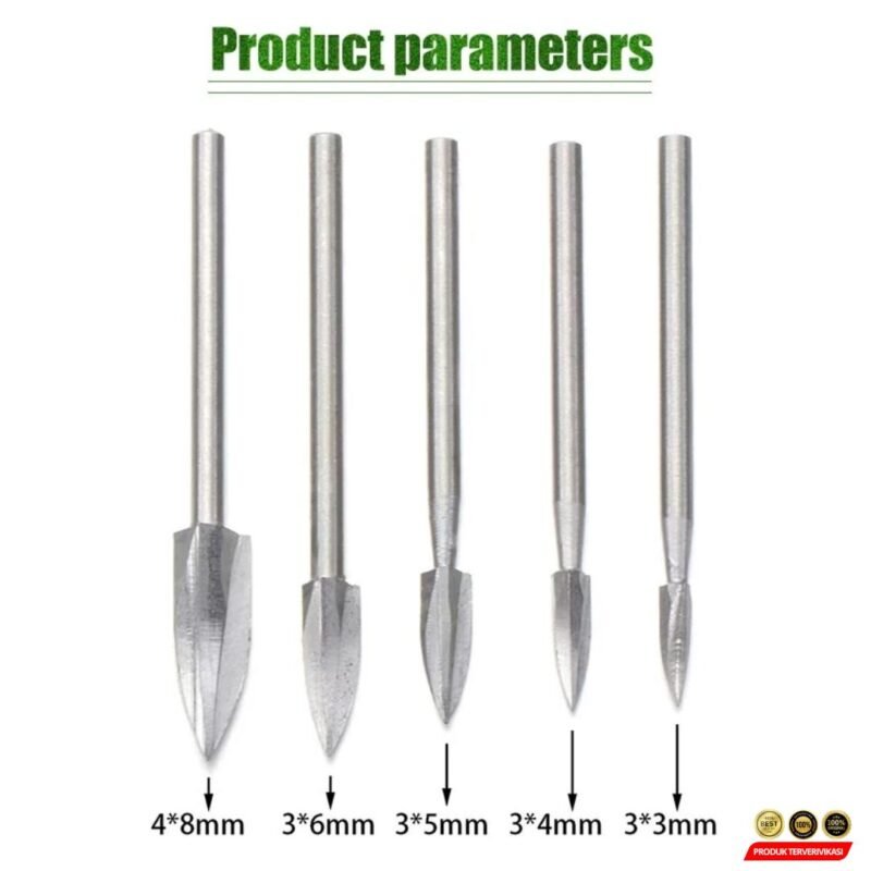 Set Mata Bor Ukir Kayu - Cutter Presisi untuk Wood Carving