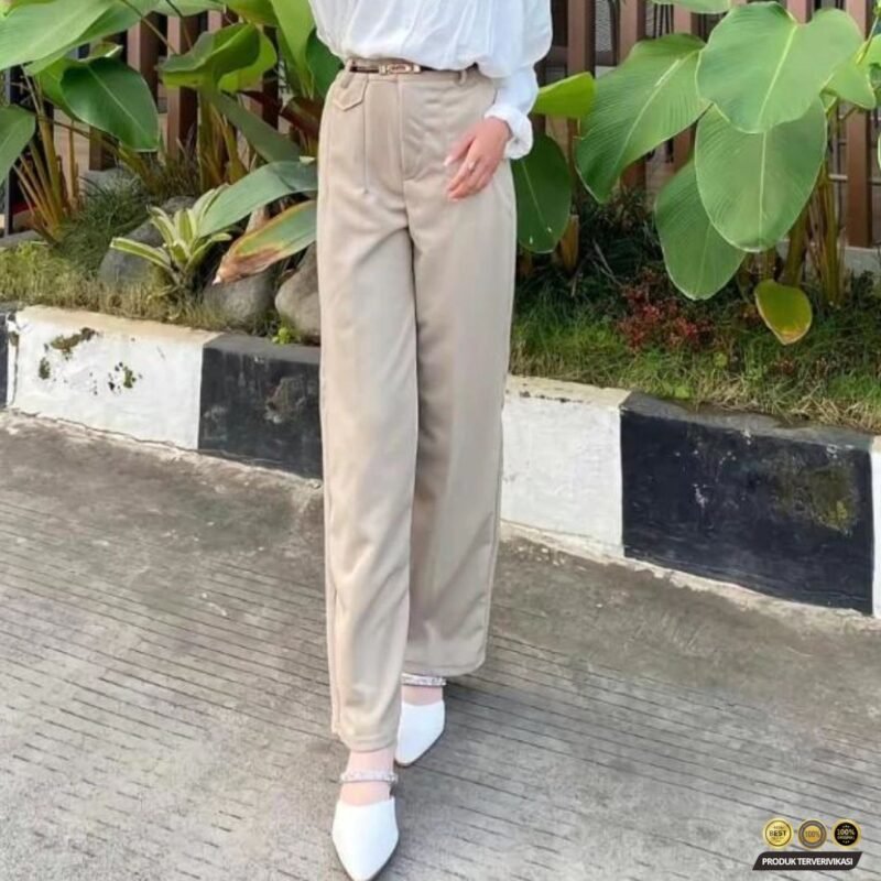 Pants Trouser Wanita Highwaist