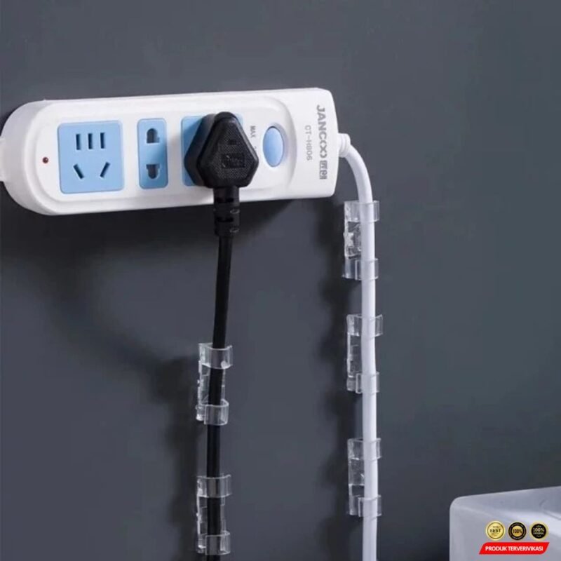 Klip Kabel Tempel Rapi & Praktis - Cable Clip Organize