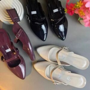 Sandals Wanita Glossy Model Mary Jane