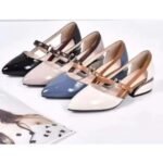 Sepatu Pantofel Wanita Elegan Variasi Mutiara