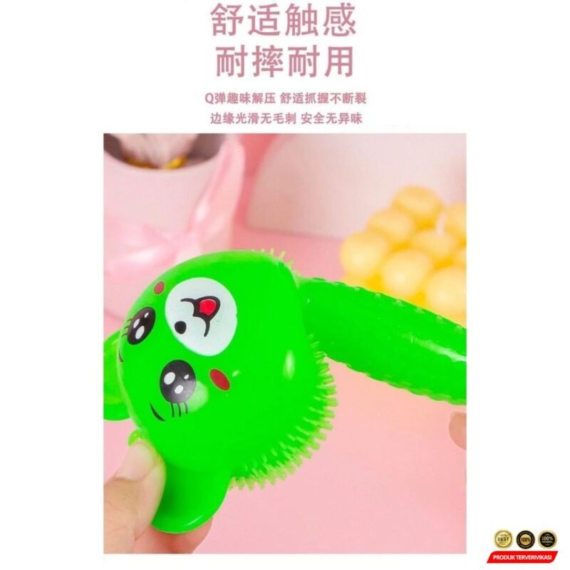Mainan Pencet Rubber Stick dengan Lampu & Suara