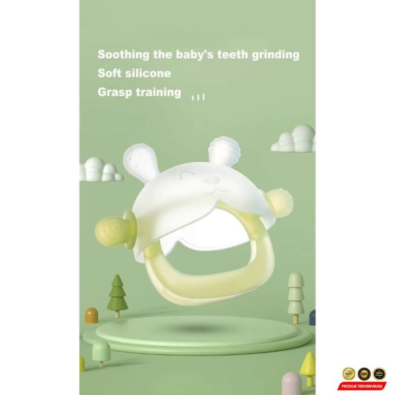 Gelang Teether Bayi Silikon | Mainan Gigitan Lembut & Aman untuk Tumbuh Gigi - Image 7