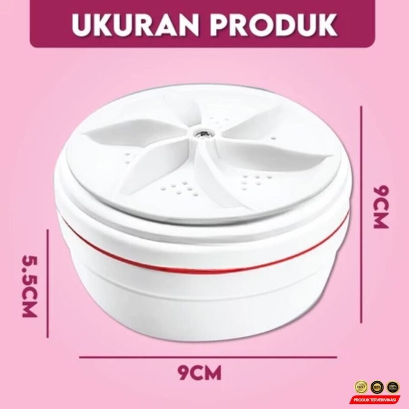 Mesin Cuci Mini Portable 360° – Turbine Wash Praktis untuk Travel & Pakaian Kecil - Gambar 4