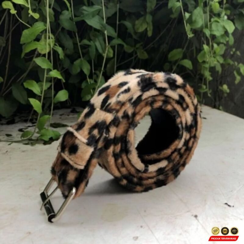 Ikat Pinggang Motif Leopard