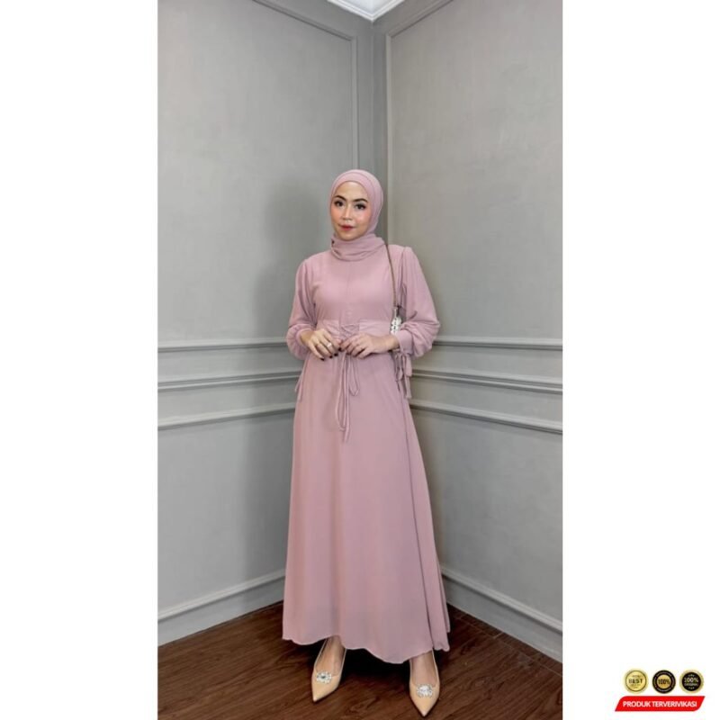 Dress Aluna Gamis Syar’i Simple Elegan - cocok Acara Formal.