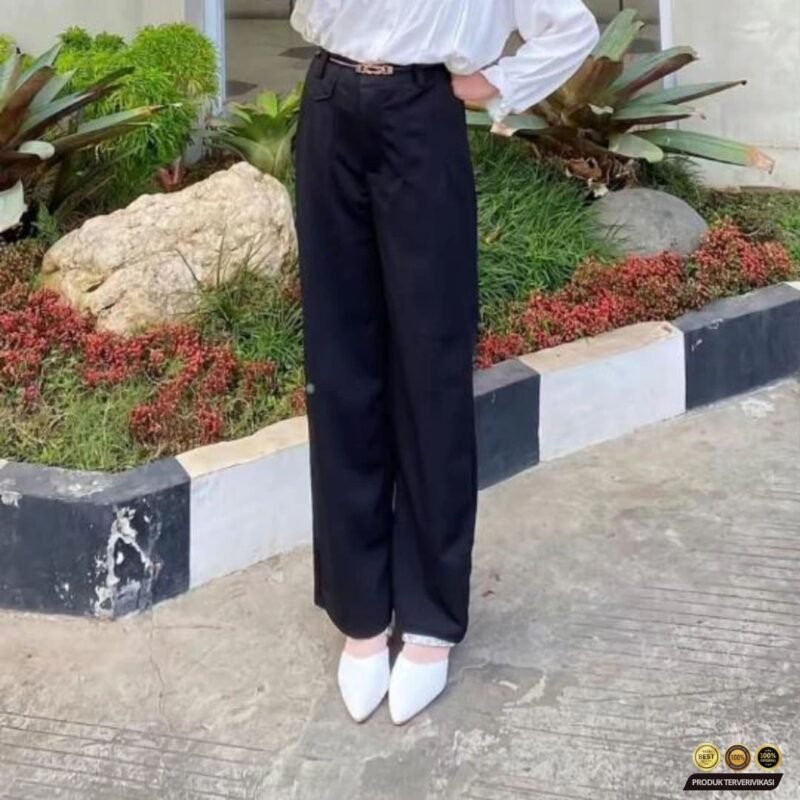 Pants Trouser Wanita Highwaist