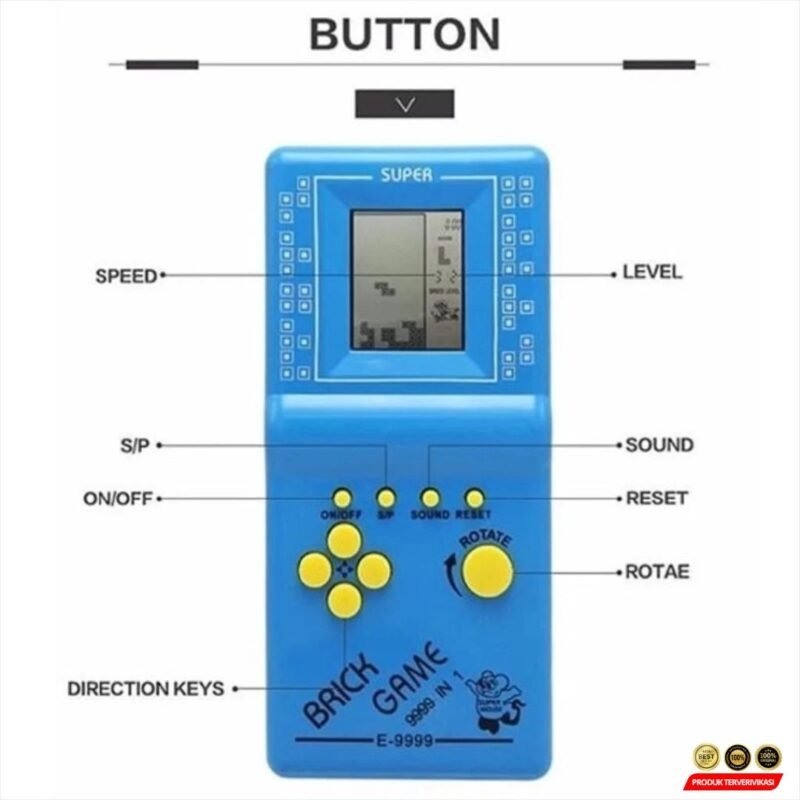 Mainan Brick Game 9999 IN 1 Tetris Gemboy Gembot / Mainan Jadul GAMEBOY GAMEBOT - Image 4