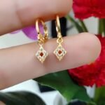 Anting Klip Titanium Elegan - Model Gandul Kotak
