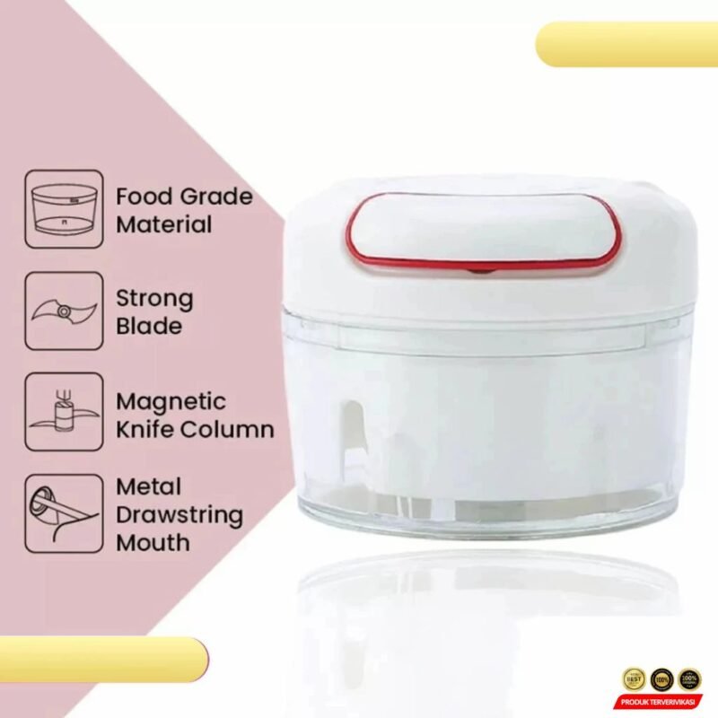 Mini Chopper Manual Blender Tarik Penghalus & Pencacah Bumbu Praktis - Gambar 6