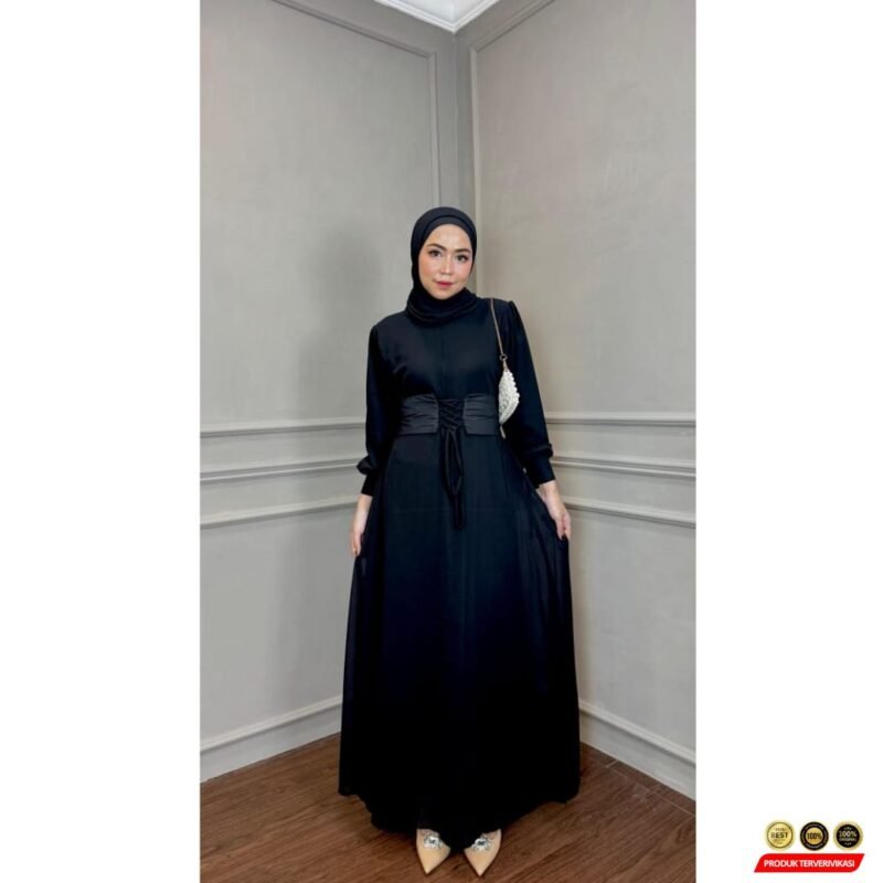 Dress Aluna Gamis Syar’i Simple Elegan - cocok Acara Formal.