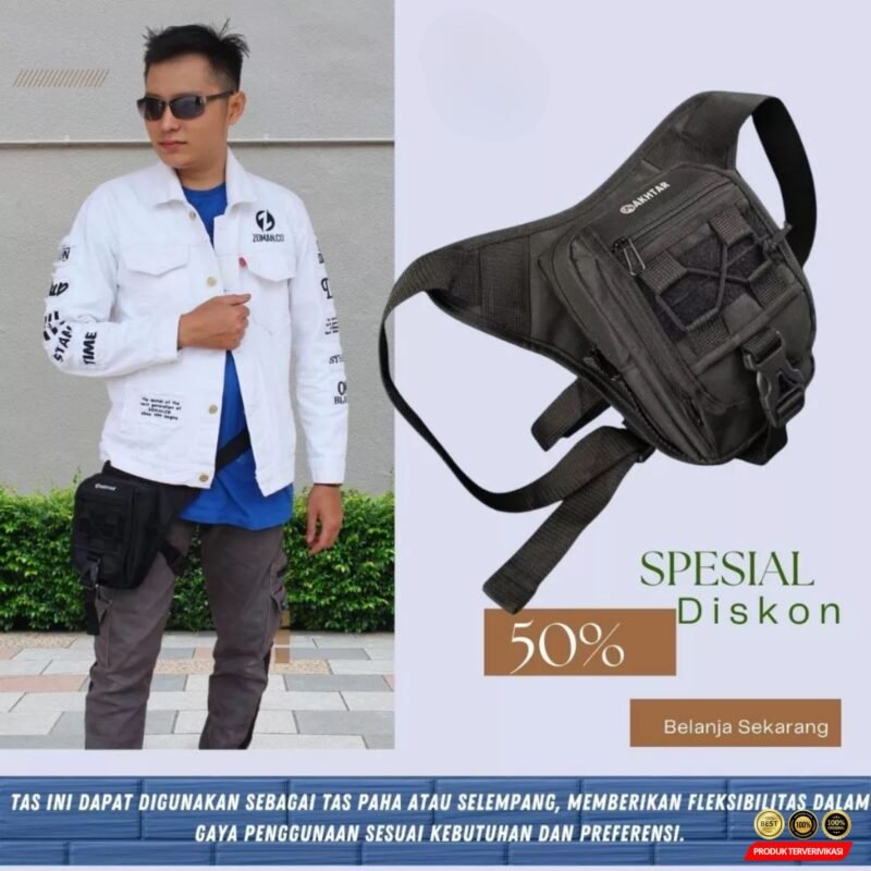 Tas Tactical Pria – Model Paha, Pinggang & Slempang