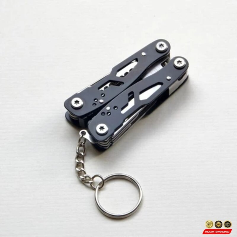 Multitool Stainless Lipat - Tang + Perkakas Lengkap Travel