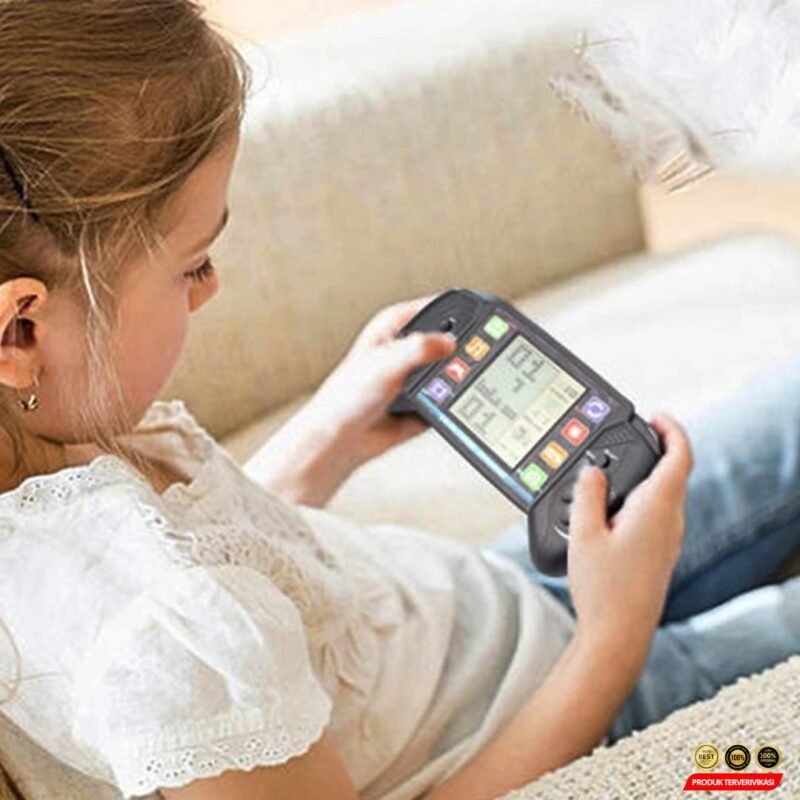 Mini Gameboy 3.5 Inci Mainan Anak Brics Game Tetris Game Gamebot Balok - Gambar 5
